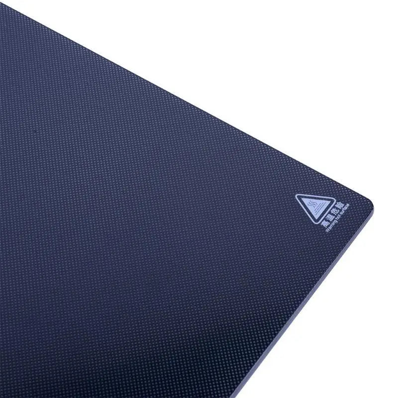 652F 3D Printer Accessories Heated Bed Carbon Crystal Silicone Glue-free Glass Plate Zpaxo