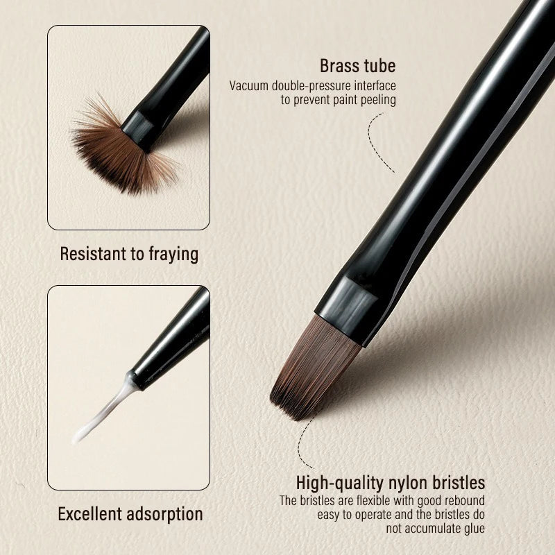 Soft Nylon Wood Handle Watercolor Nail Brush Art Liner Stripes Grid