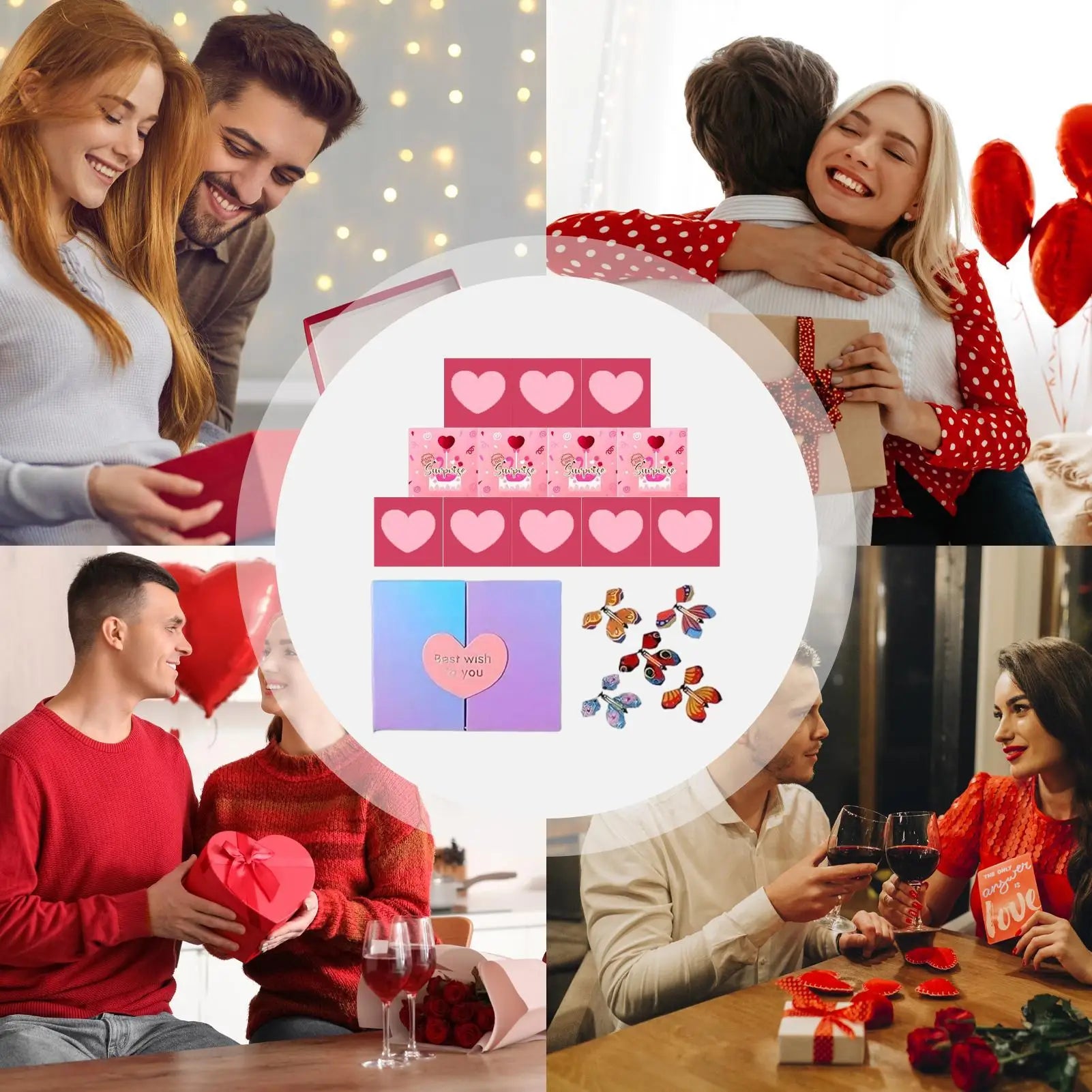 Valentines Bounce Box Confession Supplies Red Envelope Birthday