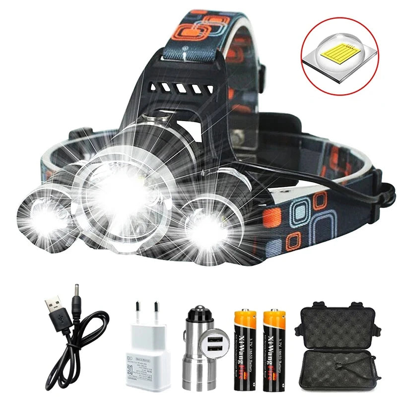 KDULIT 10W LED Rechargeable Headlamp – Waterproof 18650