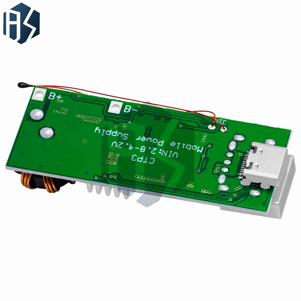 QC4.0 QC3.0 PD Fast Charging Boost Module, 18W 4.5A Bidirectional Type-C Power Supply Circuit Board Zpaxo