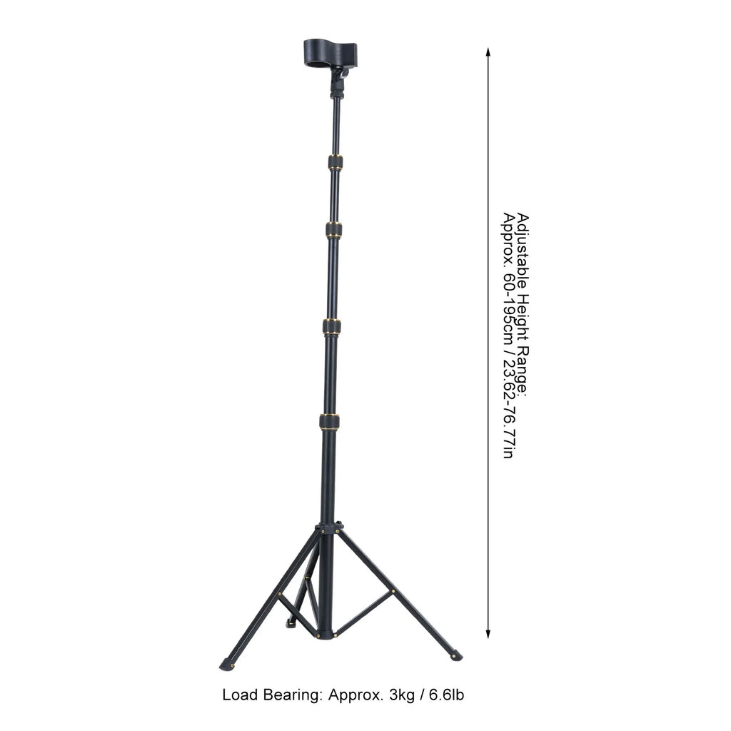 Hair Dryer Stand Floor Hair Dryer Rack 23.62-76.77 Inch Adjustable Floor Blow Dryer Holder with Tripod Clip Bag for Home Salons Zpaxo