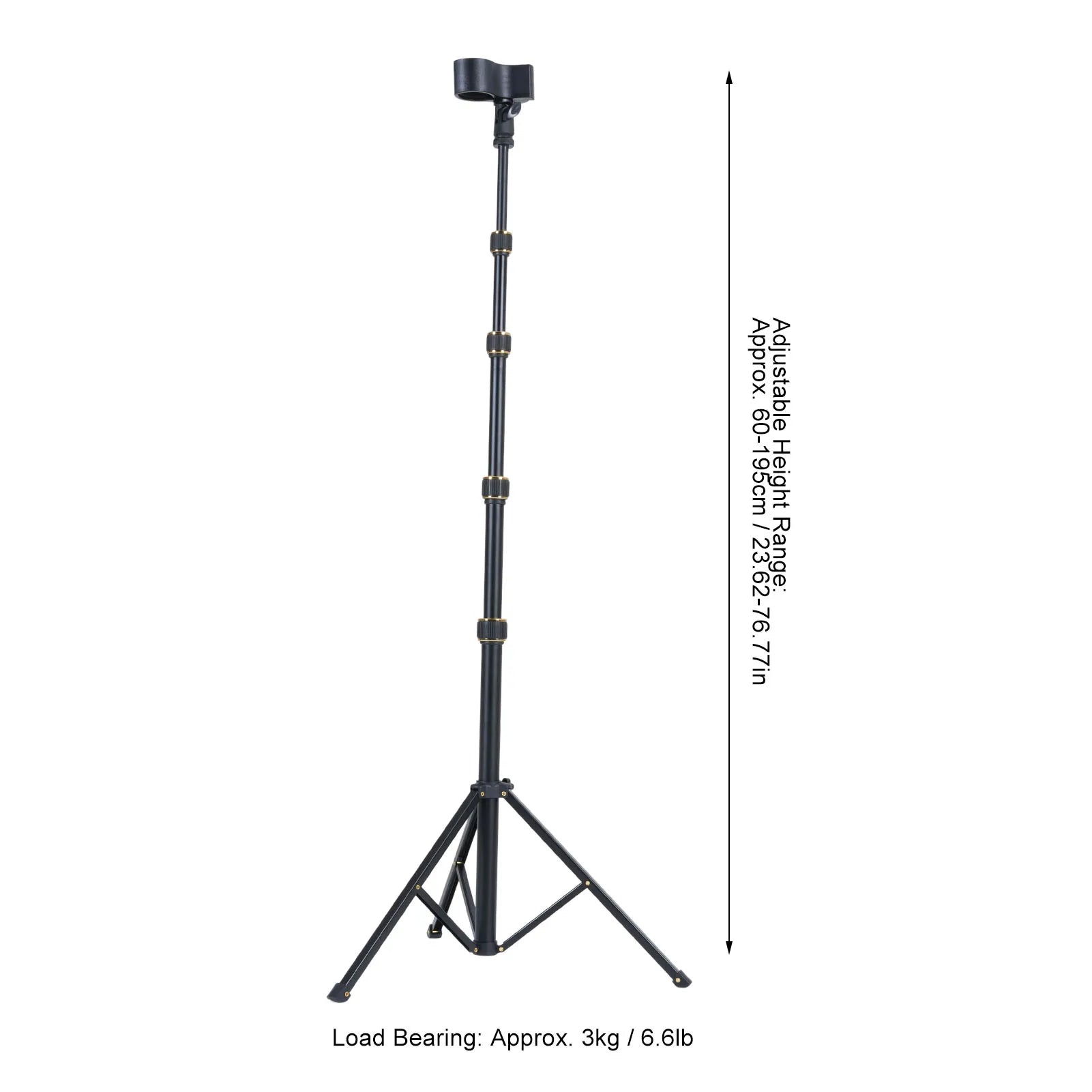 Hair Dryer Stand Floor Hair Dryer Rack 23.62-76.77 Inch Adjustable Floor Blow Dryer Holder with Tripod Clip Bag for Home Salons Zpaxo
