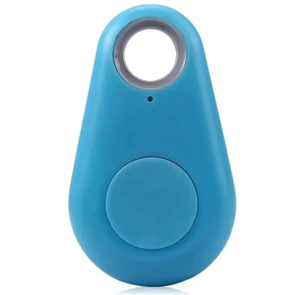 Mini GPS Tracker Locator AntiLost Alarm Wallet Keychain Smart Tag Bluetooth Tracer Keychain Dog Pet Child Bag Tracker Key Finder Zpaxo Blue-B