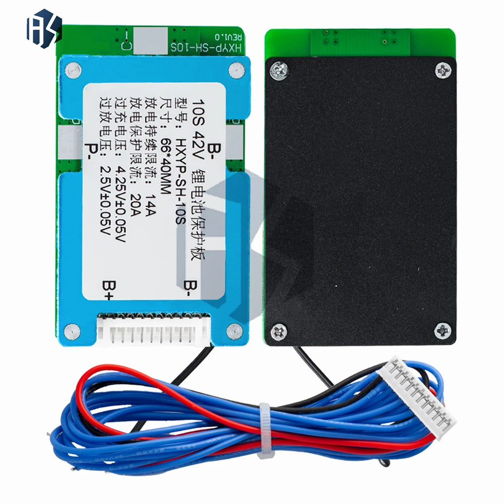 10S 42V Lithium Battery BMS Board (15A): Built-in Balance & Temperature Control for Polymer/18650 Cells Zpaxo