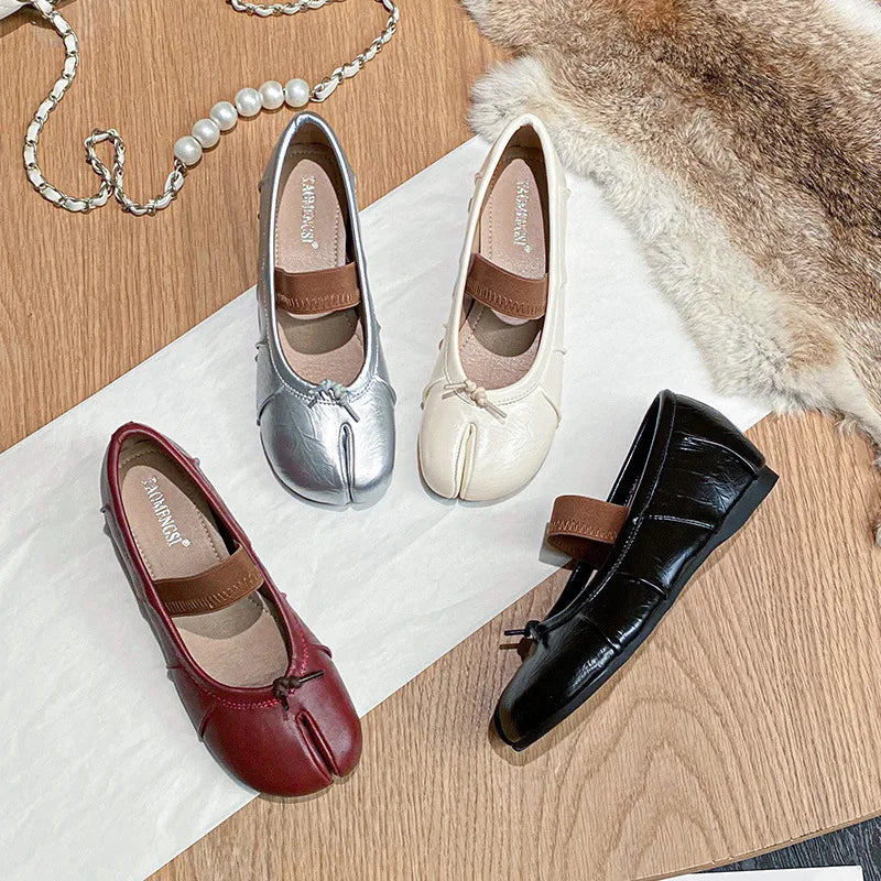 Flat Shoes for Women Spring and Autumn 2025 Casual Increased Height Inside Tabi Shoes for Women Plus Size Loafers Women Zpaxo