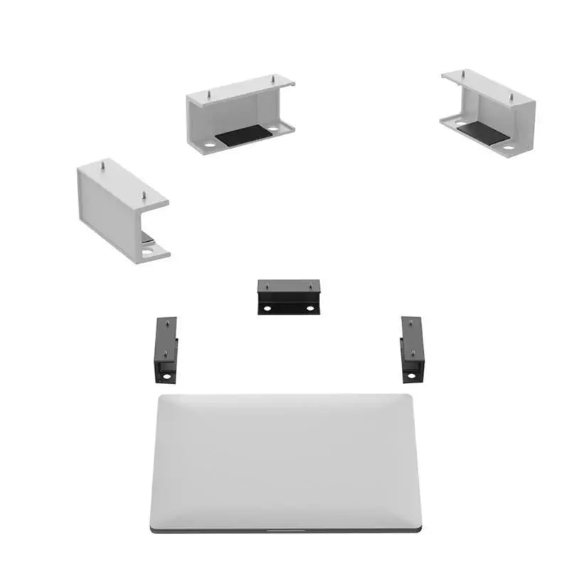 652F Computer Bracket for Under Desk, Enhances Efficiency, Fits Keyboards & Routers Zpaxo