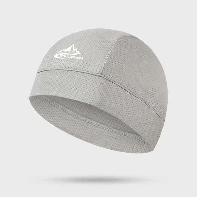 Cycling Cap Quick Dry Outdoor Anti-UV Sports Cooling Hat For Men Women Skull Cap Helmet Liner Sweat Cap for Bike MTB Running Hat Zpaxo Light grey