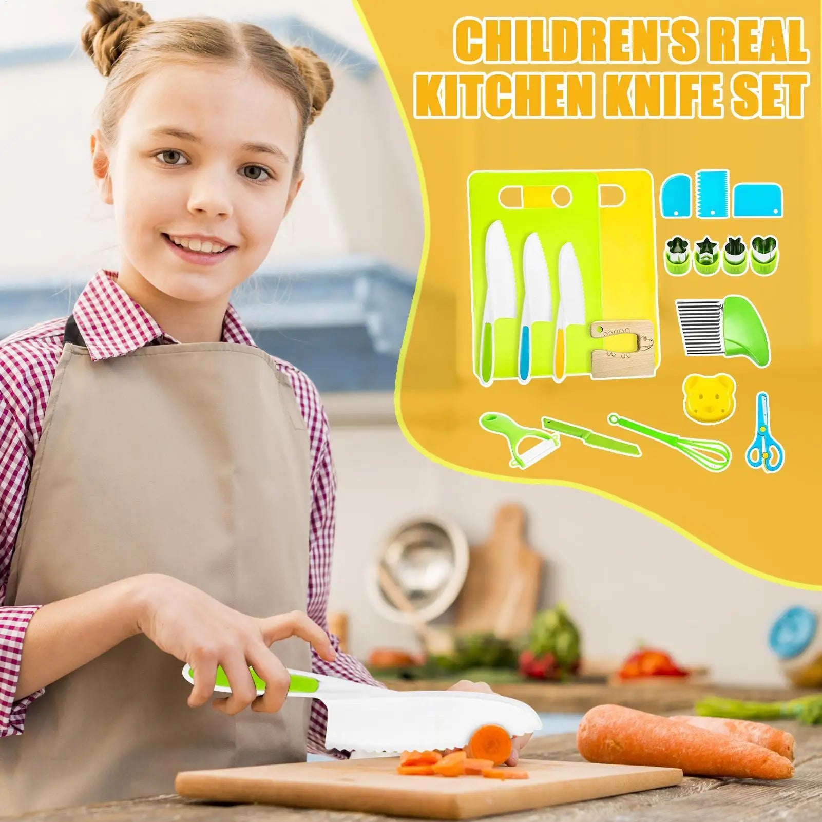Kids Cooking Sets 19 Pieces Kitchen Toy Set Pretend Play Game Realistic Cooking Kit For Boys Girls Preschool Homeschool Zpaxo