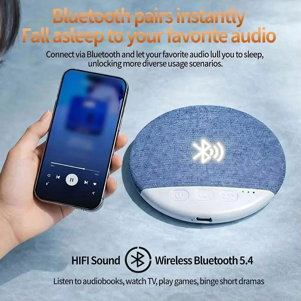 2026 Bedroom Pillow Speaker Sound Bluetooth Under Stereo Bass White Zpaxo