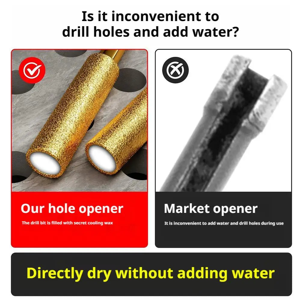 Diamond Core Drill Bits Dry Drilling Hex Shank – Tile & Granite Diamond Core Drill Bit Zpaxo