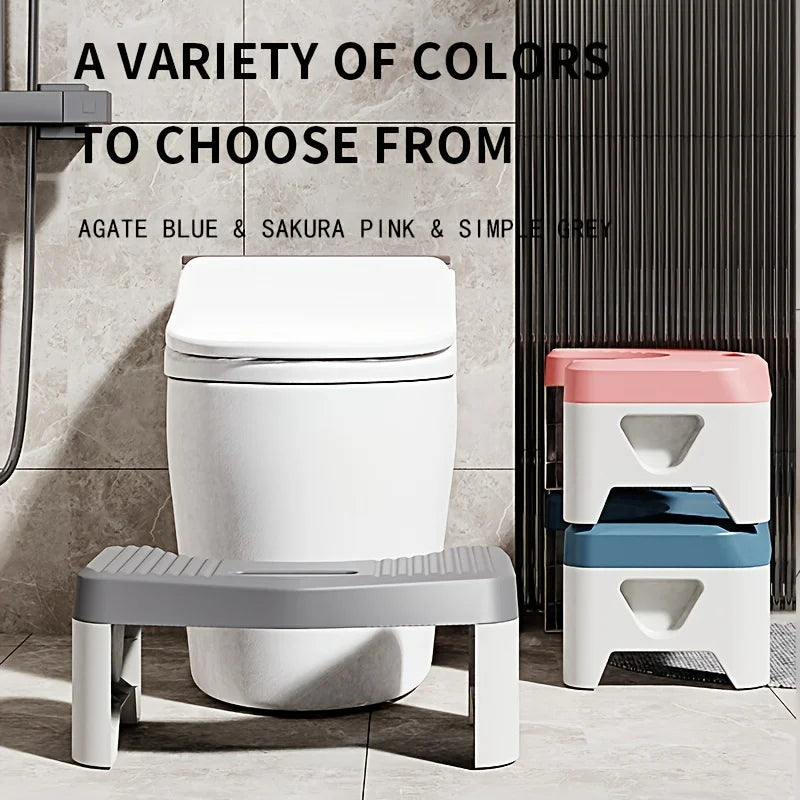 Comfort Toilet Stool for Adult Kids Pregnant Women, Squatting Aid Footstool. Zpaxo
