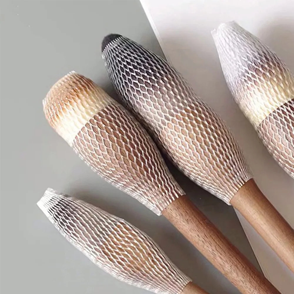Handle Makeup Brush Retro Make Up Tool Blush Soft Walnut Loose Zpaxo