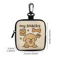 Portable Dog Treat Bag With Hook And Zipper Pet Training Pocket Puppy Pet Training Outdoor Walking Bag Dog Training Accessory Zpaxo 1PC