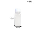 Empty Plastic Juice Bottles Caps Water Clear Bulk Drink Containers Zpaxo 60ml