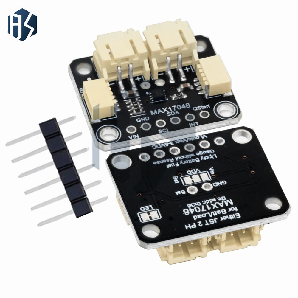 1 5 MAX17048 Battery Monitor Module 2 5V-5 5V Power Meter STEMMA JST Zpaxo