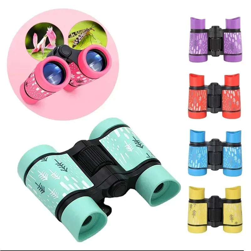 4X30mm Kids Binocular Telescope Children Educational Learning Telescope Bird Watching Folding Optics Telescope Zpaxo
