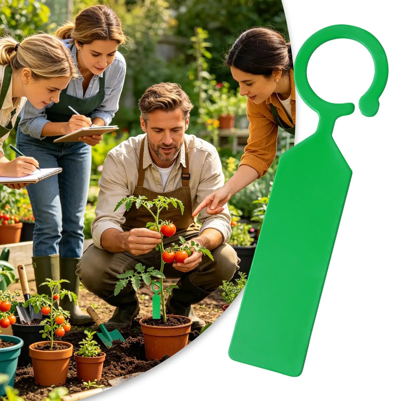 Garden Labels Waterproof Thick Plastic Plant Tags Colorful Hanging Zpaxo