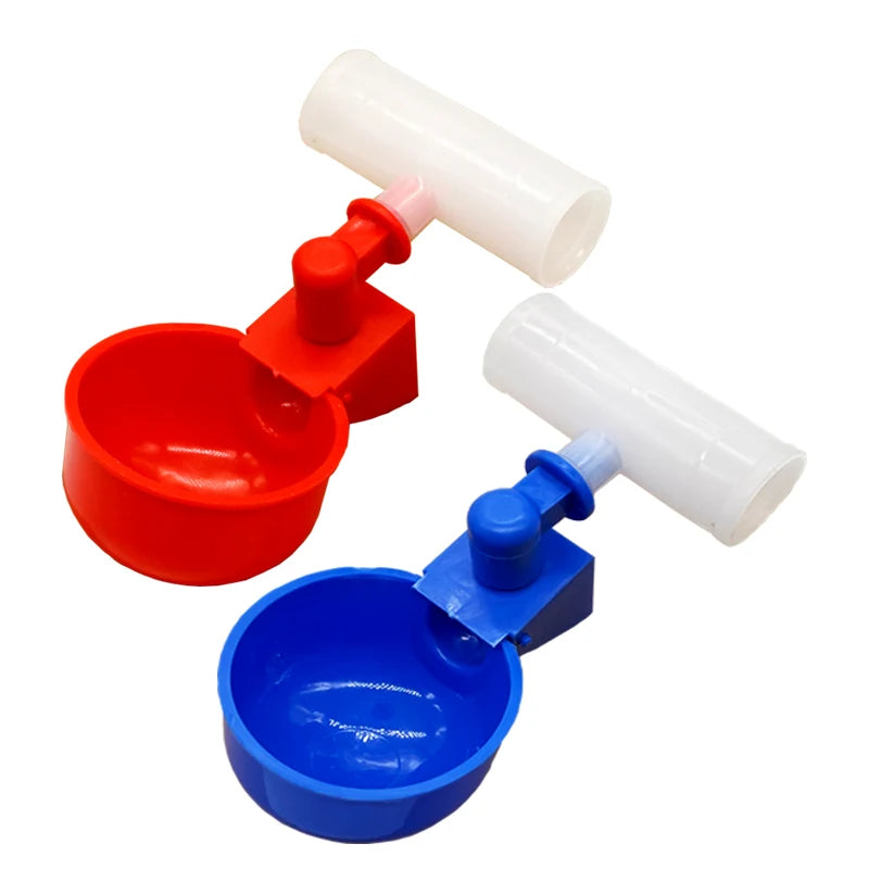 10sets Chicken Water Cup Automatic Drinker Poultry Thread Filling