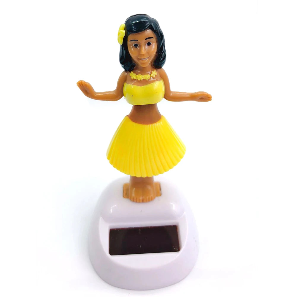 Solar Powered Dancing Toys Solar Powered Little Girl Dancer Toy Car Dashboard Decor Solar Powered Portable Solar Car Ornament Zpaxo YELLOW China Mainland