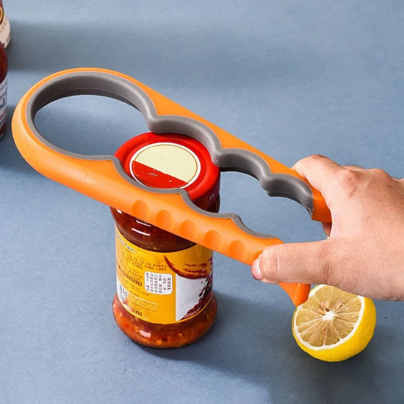 4-in-1 Stainless Steel Can & Bottle Opener | Multi-Function Multi-Function Opener Zpaxo