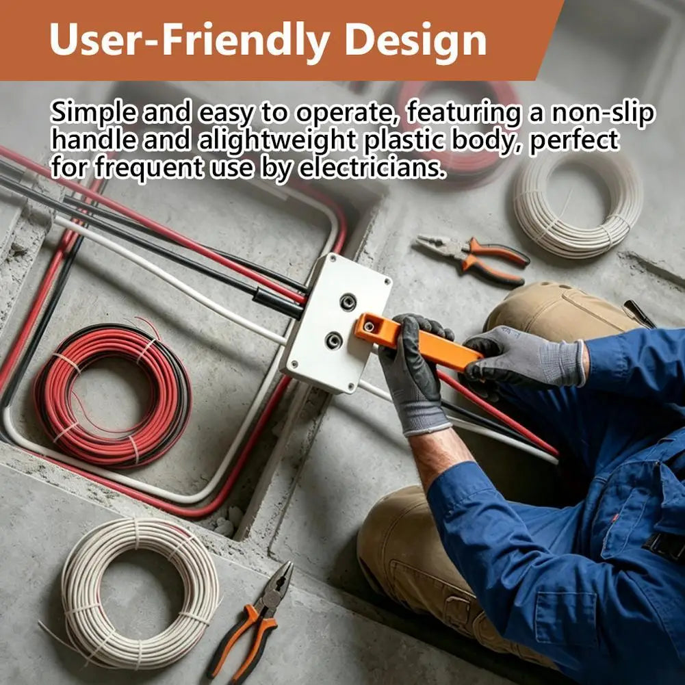 Multi-functional High Strength Cable Puller 8mm Handheld Wire Threader High Efficiency Electrician Tool for Underground Wiring Zpaxo