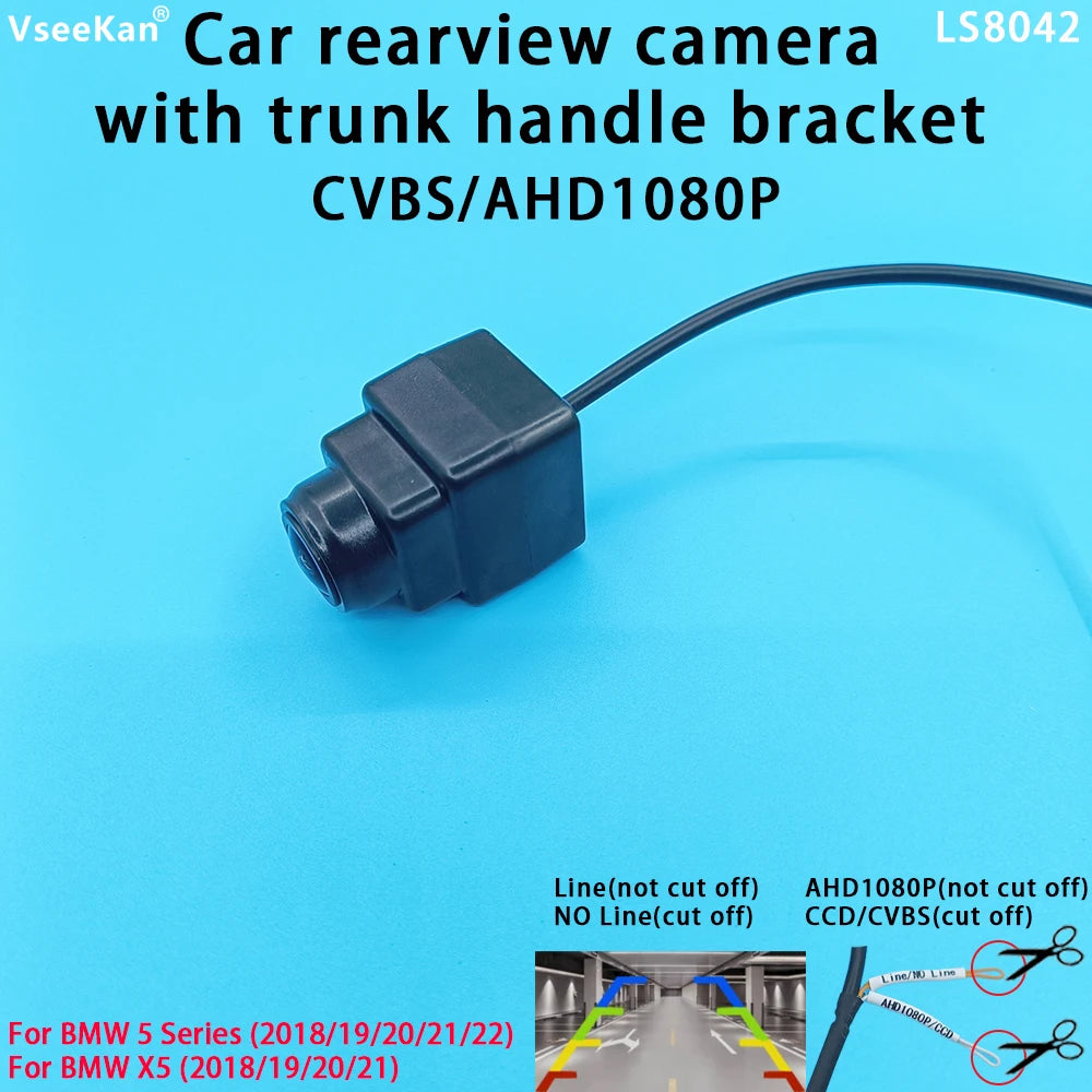 Car Rear View Camera AHD1080P CVBS BMW 5 Series 2018 19 20 21 22 X5