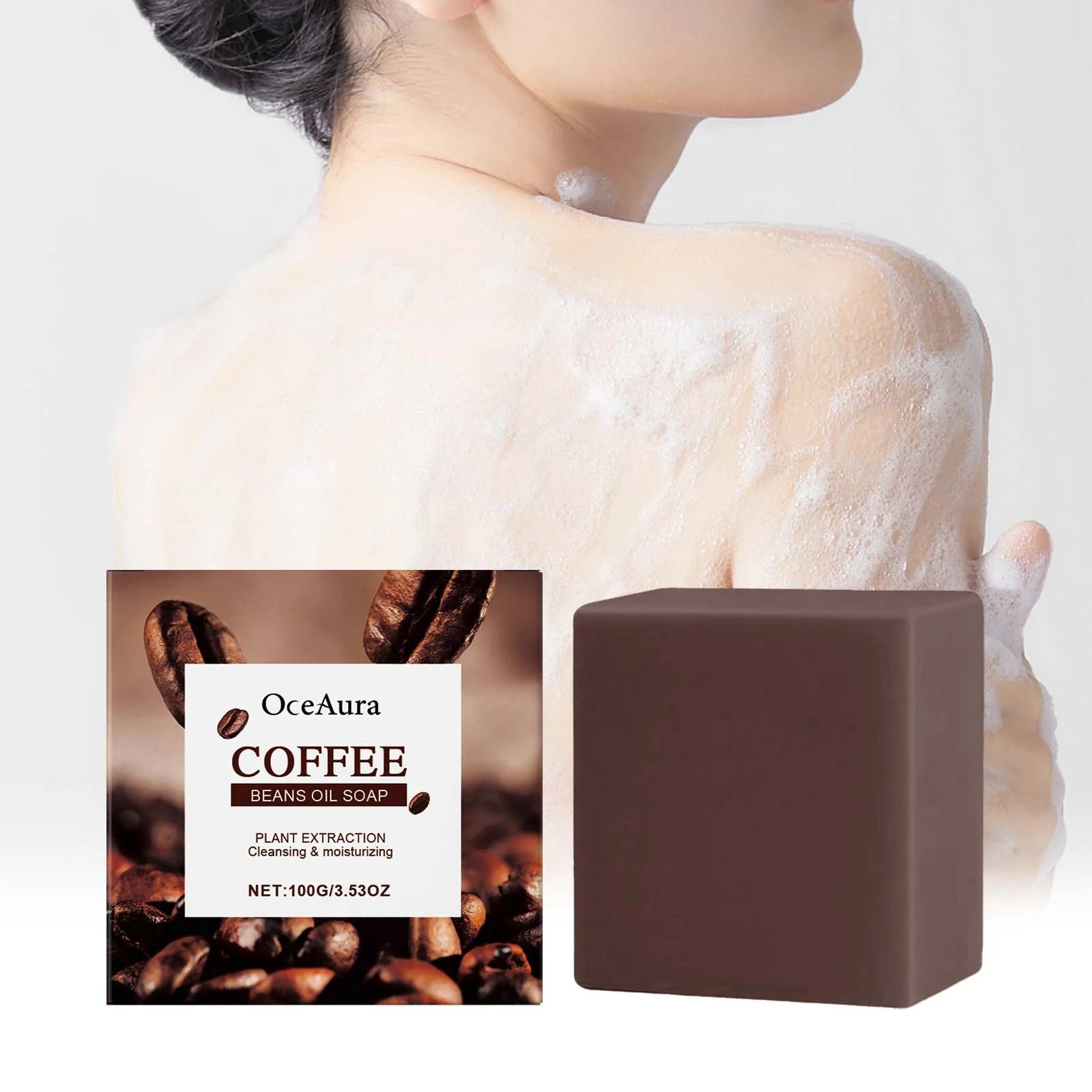 Coffee Skin-Nourishing Essential Oil Soap: Moisturizing, Water-Locking, Soothing for Sensitive Skin, with Rich & Dense Lather an Zpaxo