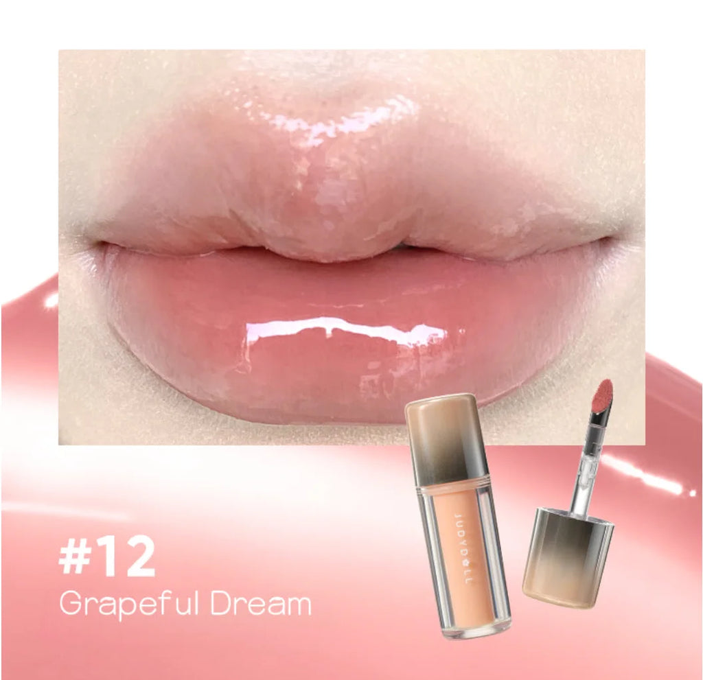Judydoll Dual Finish Watery Lip Gloss Nurturing Hydrating Fresh Zpaxo 12