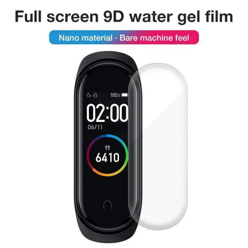 9D Curved Soft Hydrogel Film For Xiaomi Mi Band 8 Pro 7 6 Protective Film Xiaomi MiBand 3 4 5 6 7 8 Smart Wristband (Not Glass) Zpaxo