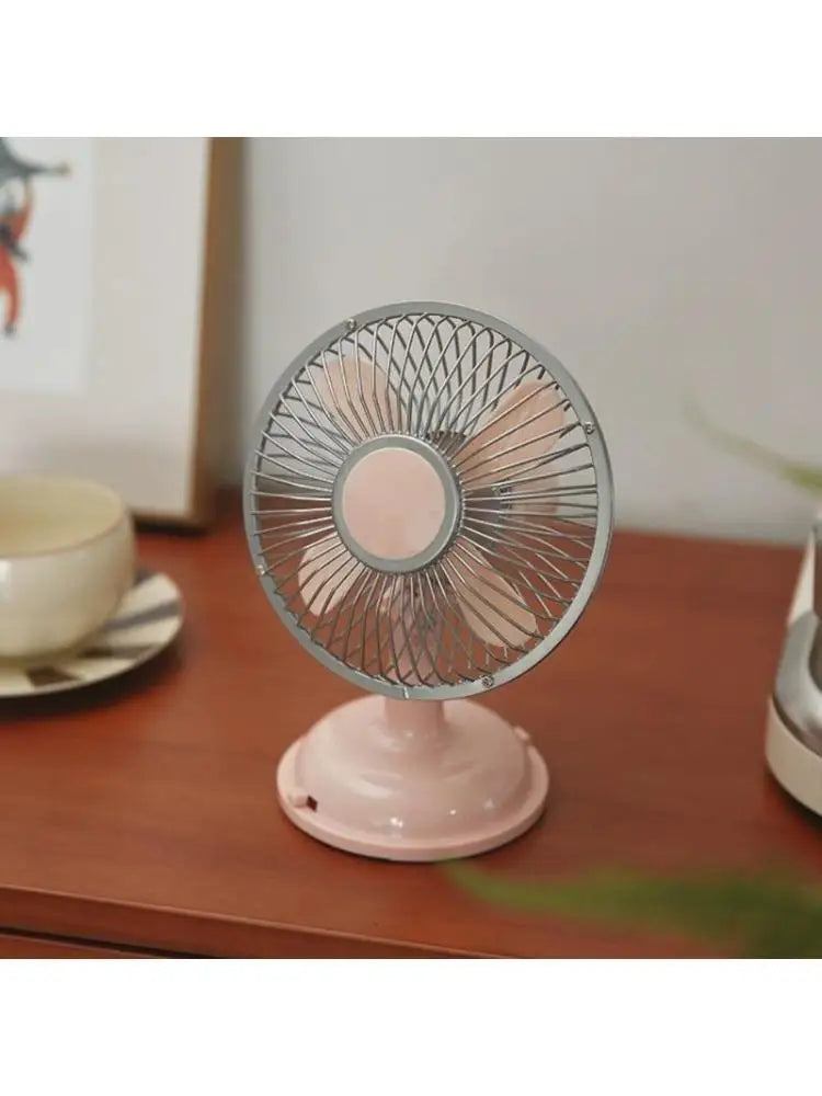 652F Desk Fan 2 Speed USB/AA Battery Adjust Oscillating Table Fan Gift Choice Zpaxo
