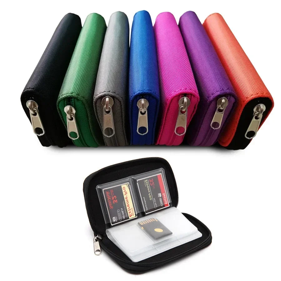 1 Game Memory Card Storage Bag Carrying Case Holder CF SD Micro SDHC Zpaxo