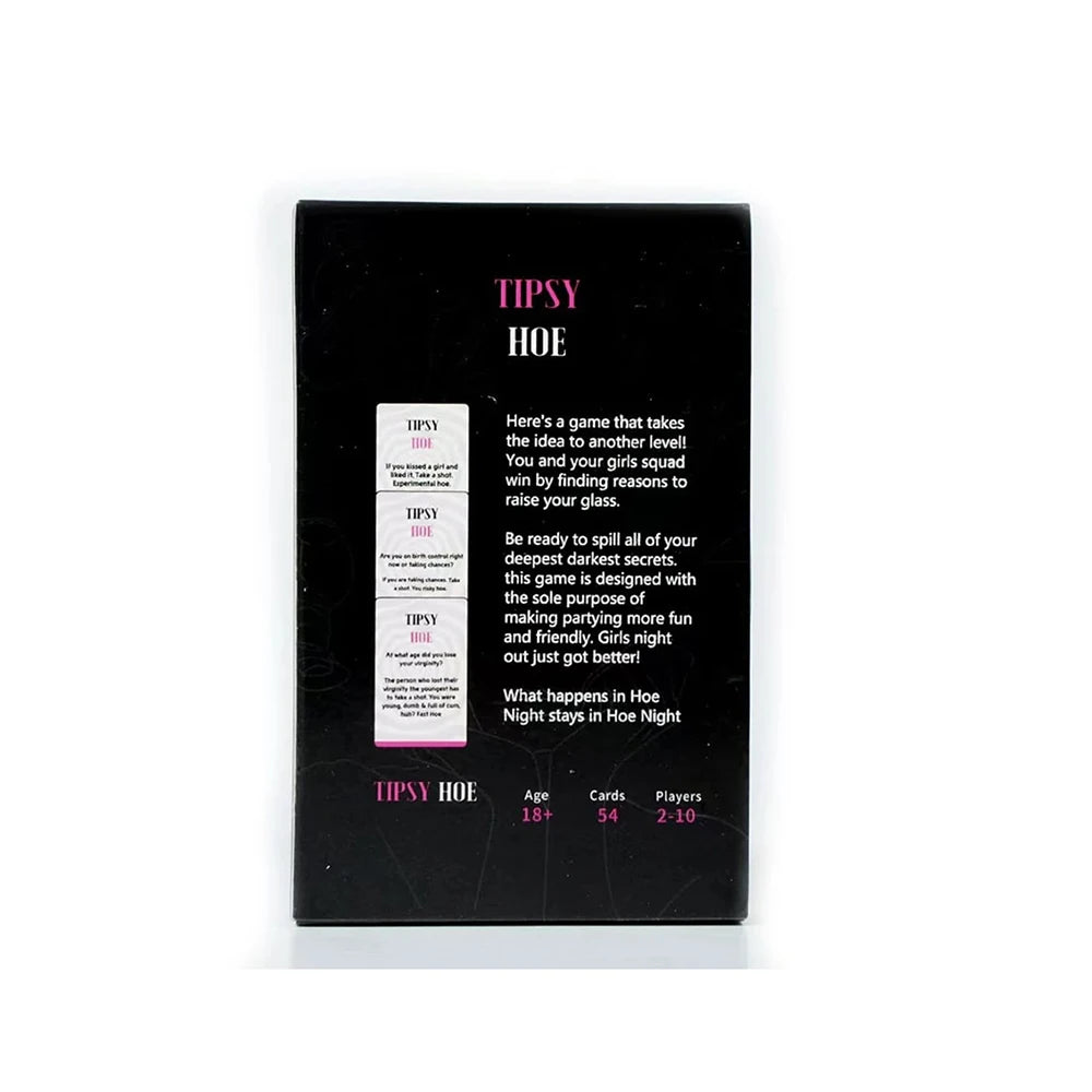 Tipsyhoe Night Game Girl Bachelorette Night Game Party Bridal Shower Game Drinking Card Games Zpaxo