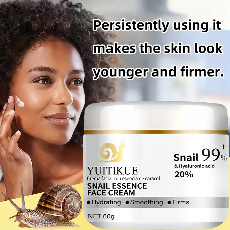 YUITIKUE 99% Snail Essence Face Cream – Hyaluronic Acid 60g Snail Essence Face Cream Zpaxo