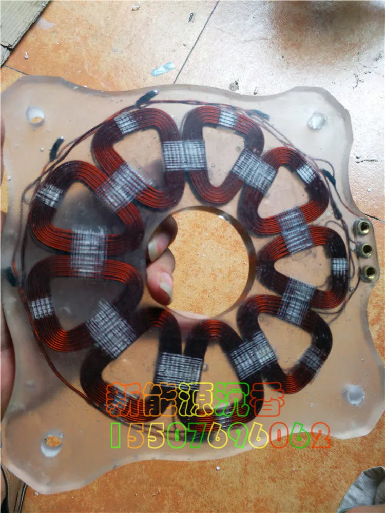 1000W 1450W Diy Disc Generator Coreless Coil Hollow Wind Power Motor Zpaxo