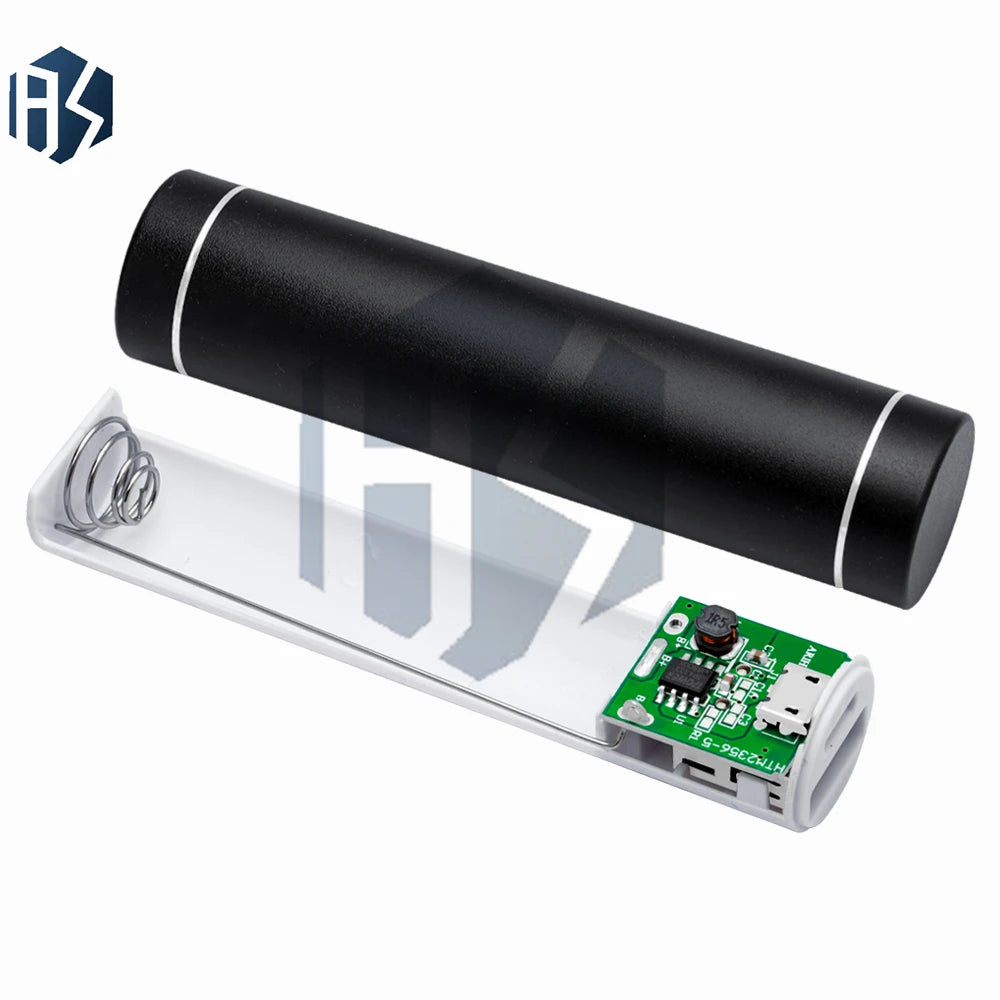 18650 Metal Power Bank DIY Kit – 5V/1A USB-C Charger Case with Overcharge Protection for Smartphones Zpaxo