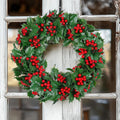 Artificial Christmas Wreath Garland Green Leaves Ornament Zpaxo Default Title