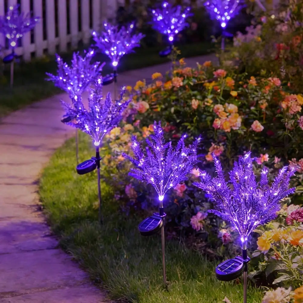 Solar-powered Lavender Lamp Outdoor Garden Decorative Lighting