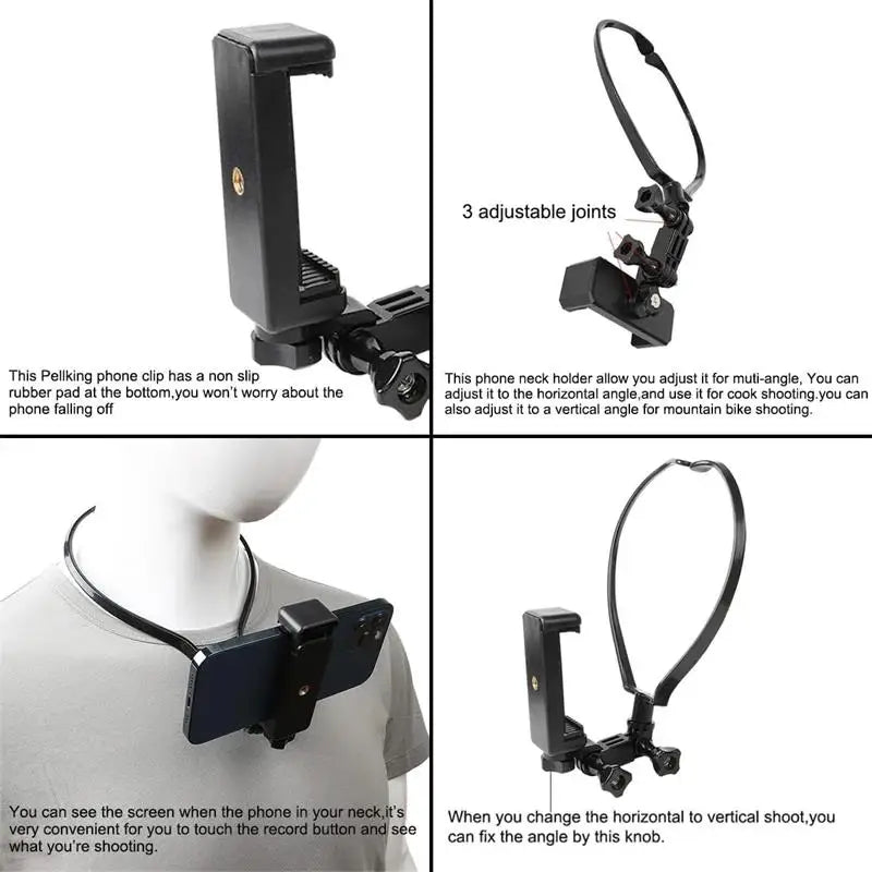 Hands Wearable Neck Holder Lazy Phone Stand Universal Hanging Mount