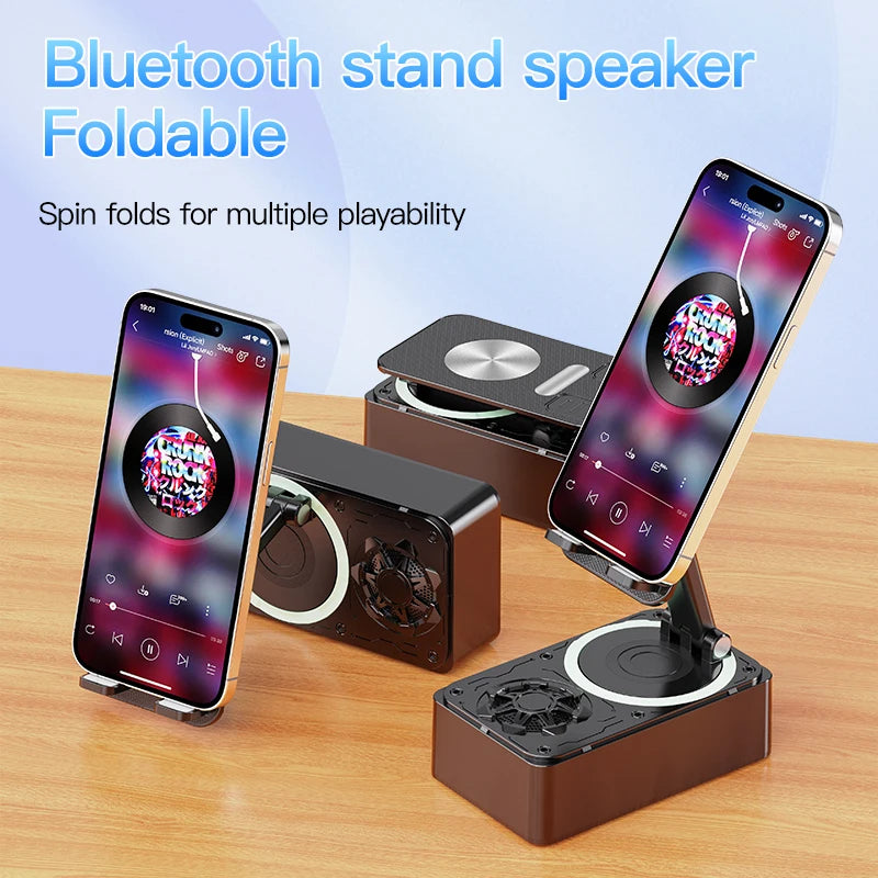 3-in-1 Bluetooth Speaker Phone Power Bank Foldable Wireless Stand