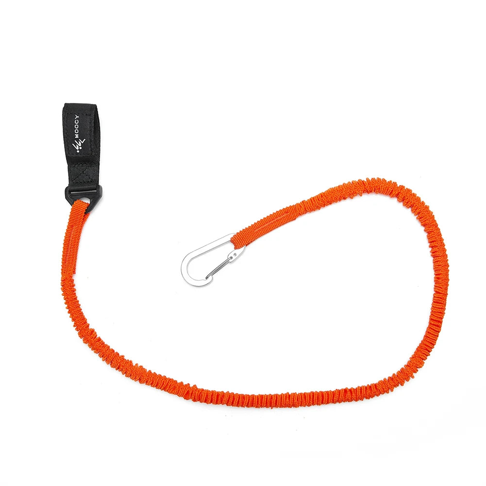 Kayaks Paddle Lanyard Stretchable Coiled Carabiner Fishing Tool Rod