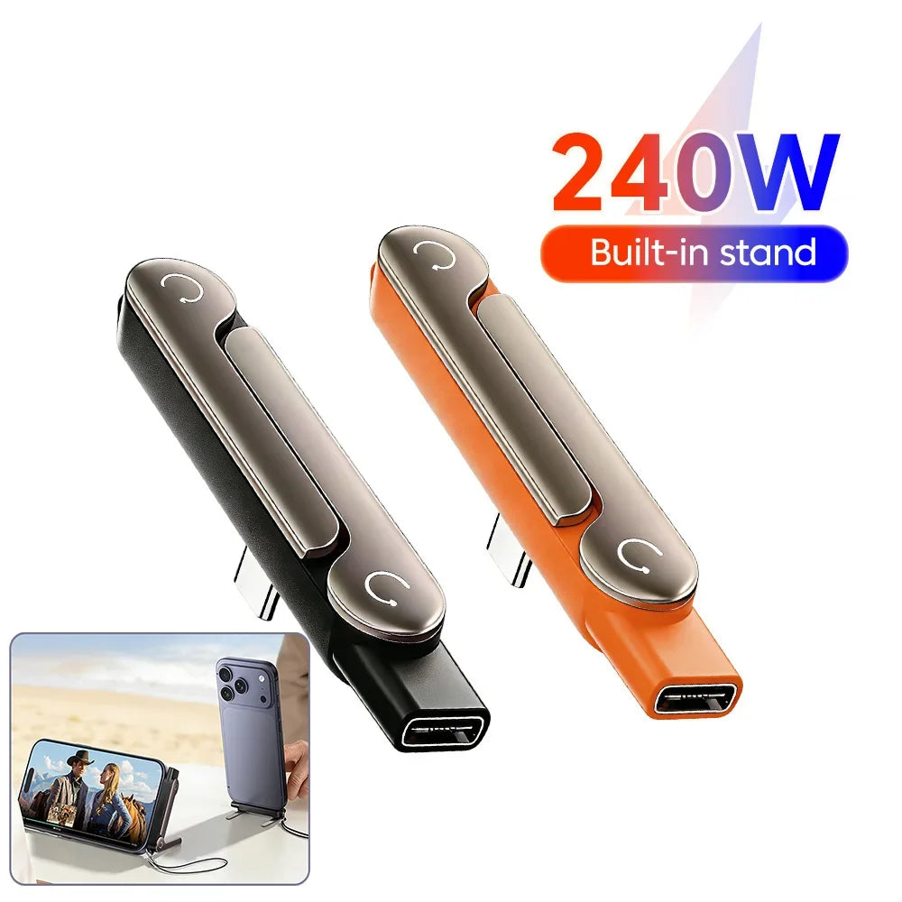 240W C Adapter Fast Charging 90 Elbow Bracket Type-c Male USB-C