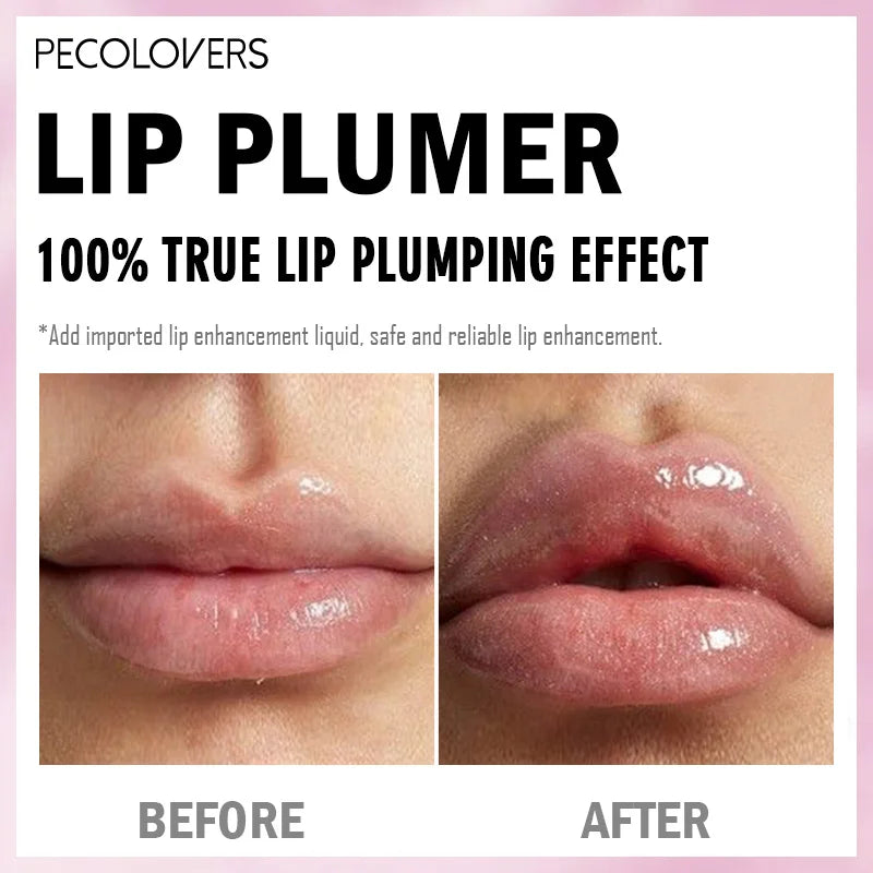 1PC Moisturizing Reducing Lip Lines Lip Gloss Lip Plumper Glitter Nutritious Liquid Lipstick Cherry Jelly Lip Oil Clear Lipgloss Zpaxo