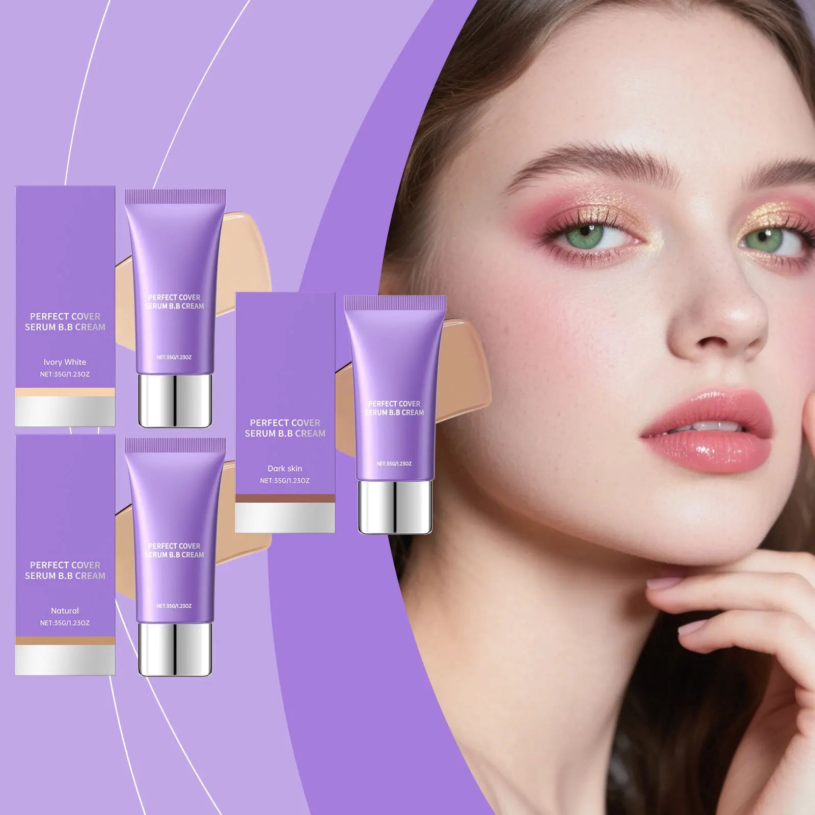 Perfect Cover BB Cream – Concealer, Hyaluronic Acid & SPF BB Cream Concealer Zpaxo
