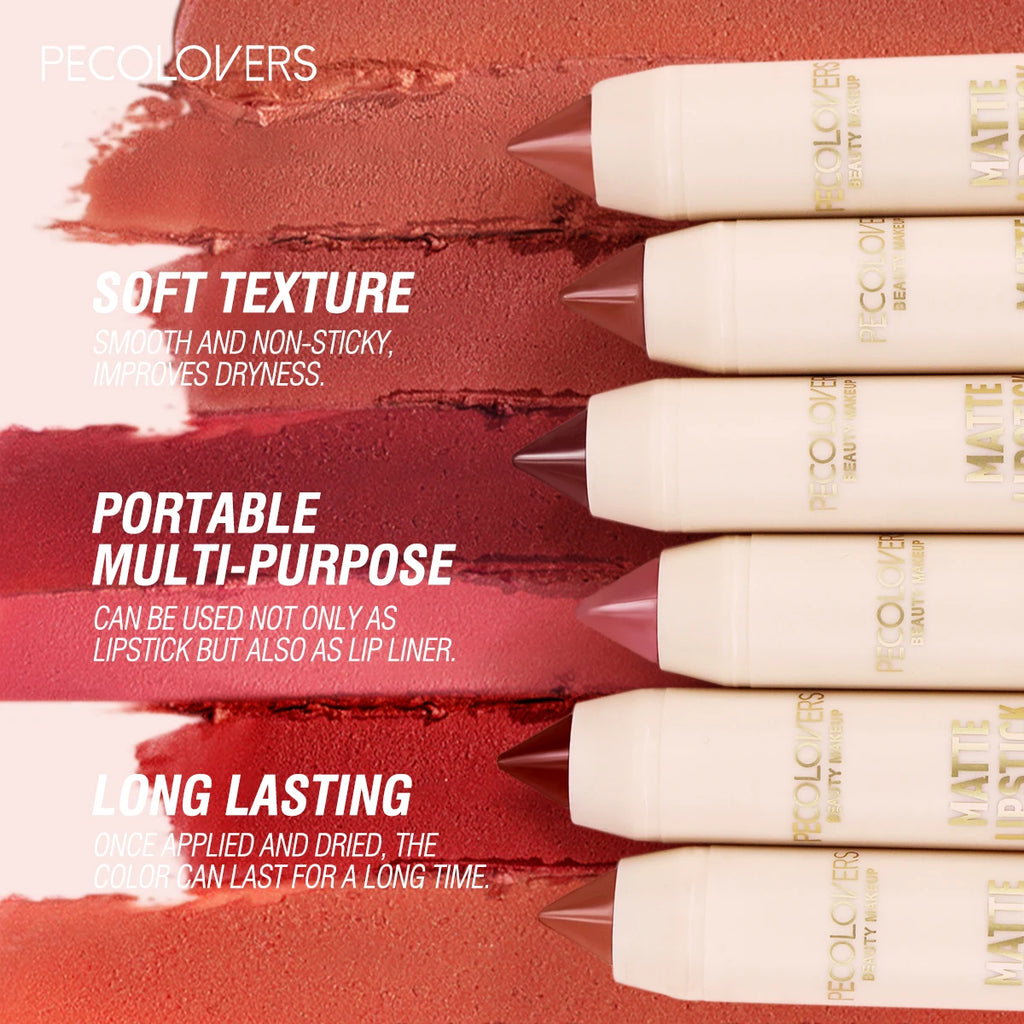 Matte Crayon Lipstick-long-lasting Easy Moisturizing Versatile Lip