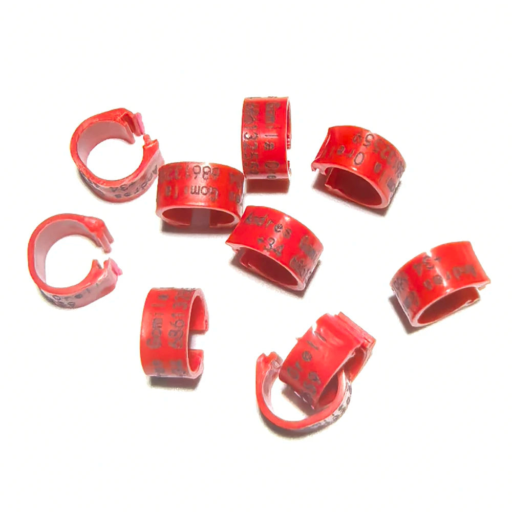 Professional Grade Pigeon Rings Custom Laser Engraved Leg Bands