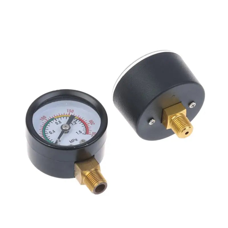 1Pc Pressure Gauge Air Compressor Pneumatic Hydraulic Fluid 0-12Bar / 0-170PSI Easy To Read Dial Measuring Instrument Zpaxo