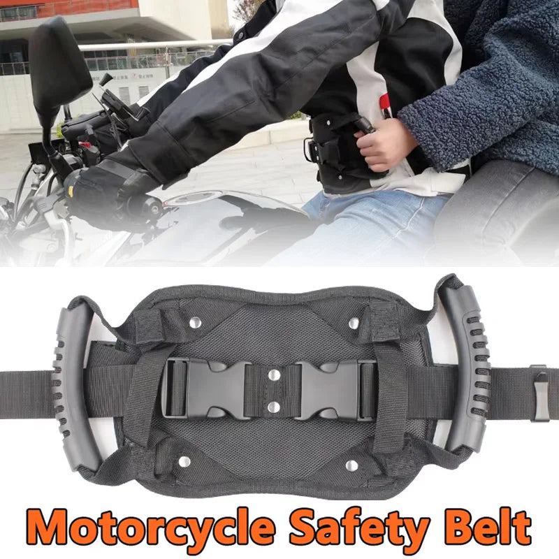 Universal Motorcycle Passenger Grab Handle Safety Seat Strap
