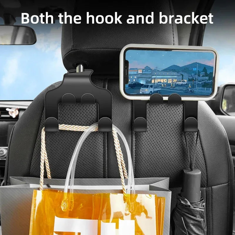 Car Seat Headrest Hook Hanger – Universal Bag & Purse Organizer