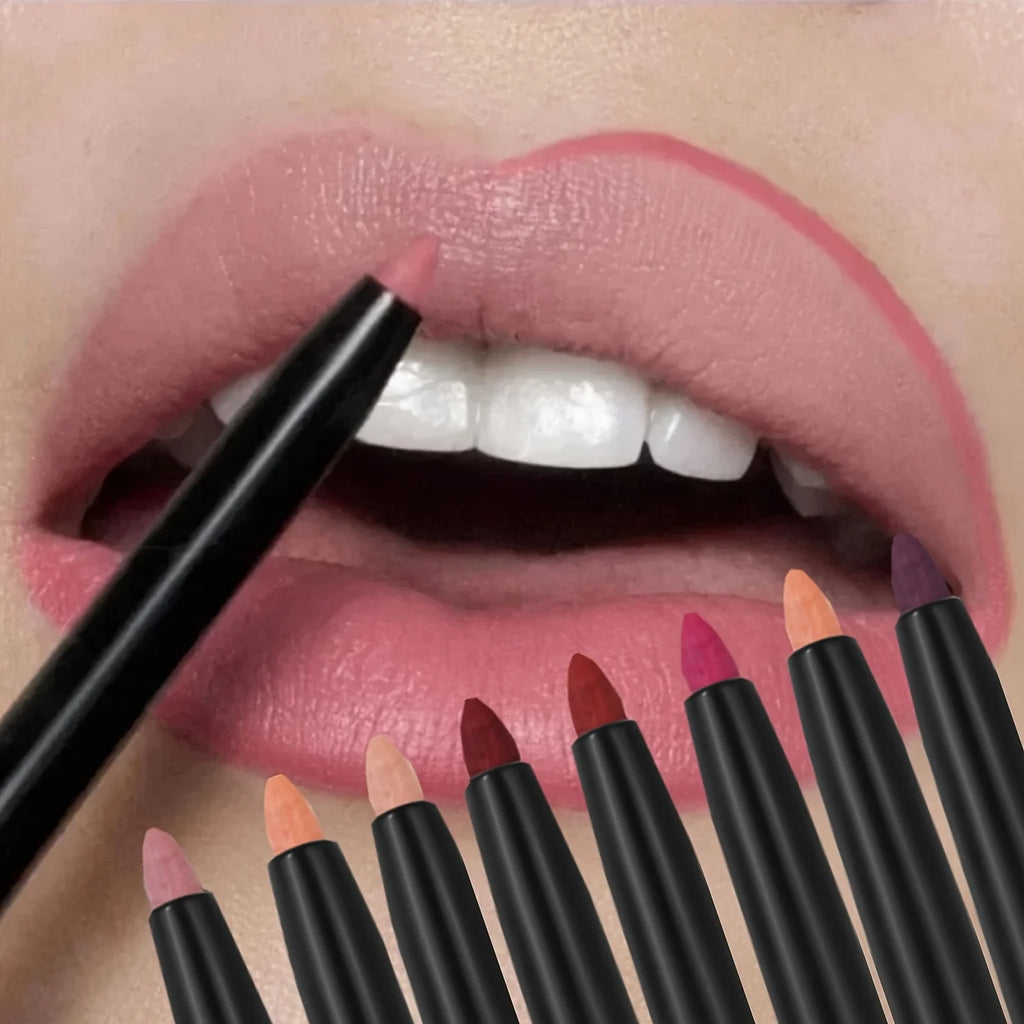 Lip Liner Pencil Matte Nude Contour Lipliner Lipstick Waterproof Long